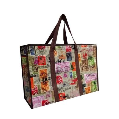 جودة  CMYK 180g Non Woven Shopping Bag Custom Non Woven Bags For Shopping With Folding Handle مصنع