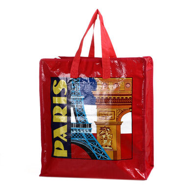 جودة  Laminated Paris Design PP Woven Shopping Bag Laminated Pp Woven Bag مصنع